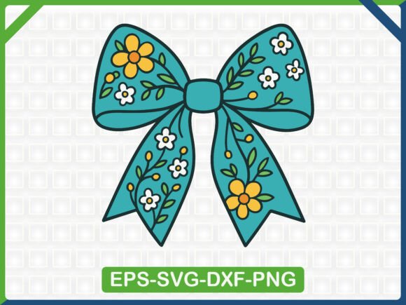 Blue Flower Bow Embroidery Design Review