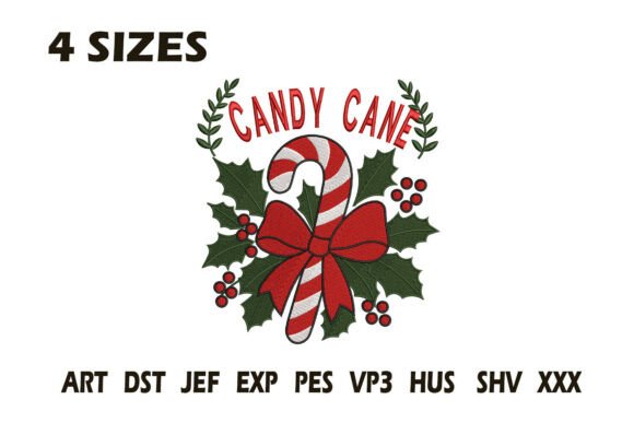 Candy Cane Christmas Embroidery Design Review
