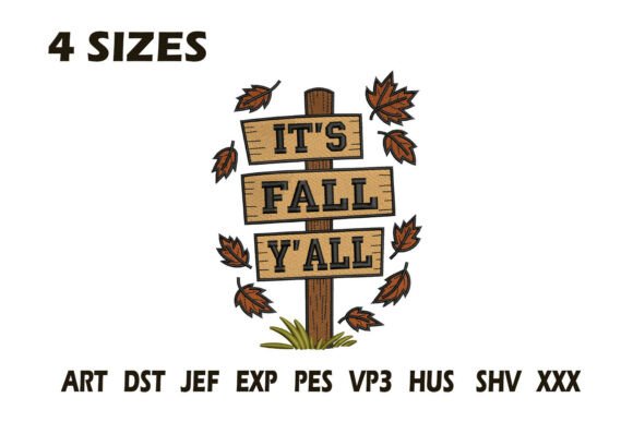 It’s Fall Y’all Embroidery Design Review