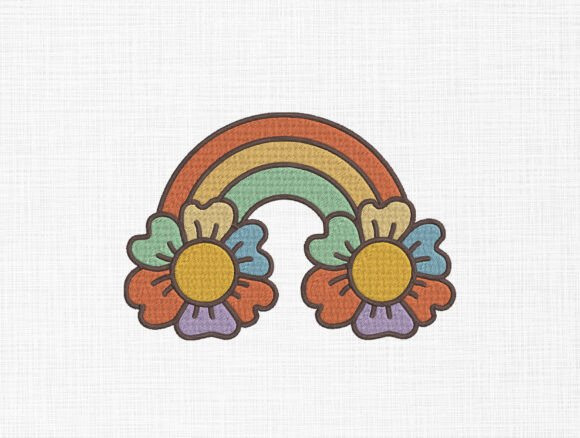Rainbow Flower Embroidery Design Review