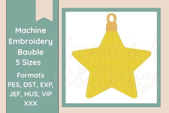 Star Bauble Machine Embroidery Review