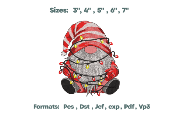 Tangled Lights Gnome Funny Embroidery Review